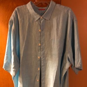 New Tommy Bahama button down linen shirt 2x Tall